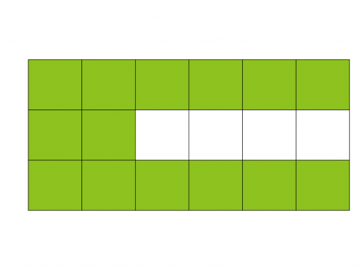 How many squares are shaded?