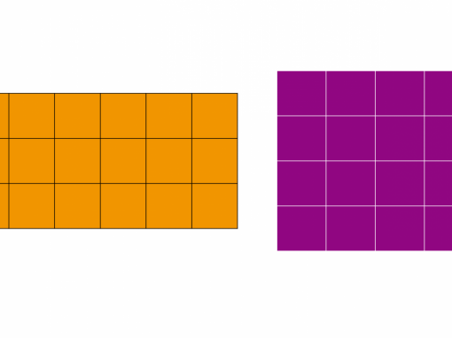 Are there more orange squares or purple squares?