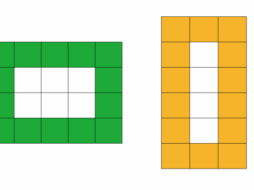 Are there more green squares or orange squares?