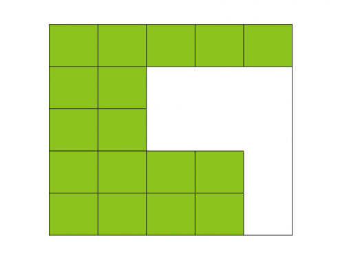 How many squares are missing?