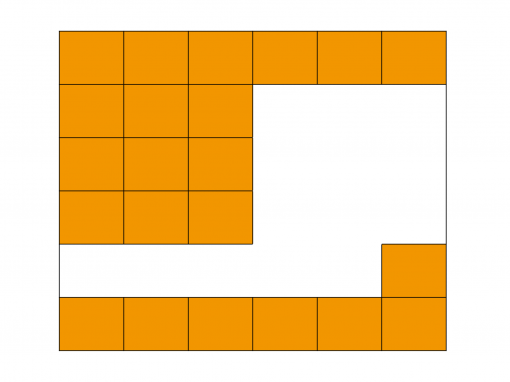 How many squares are missing?