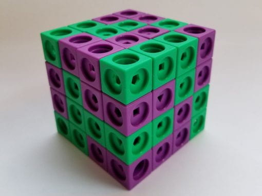 How many cubes are in this solid?