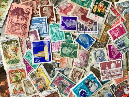 How could you organize these stamps?